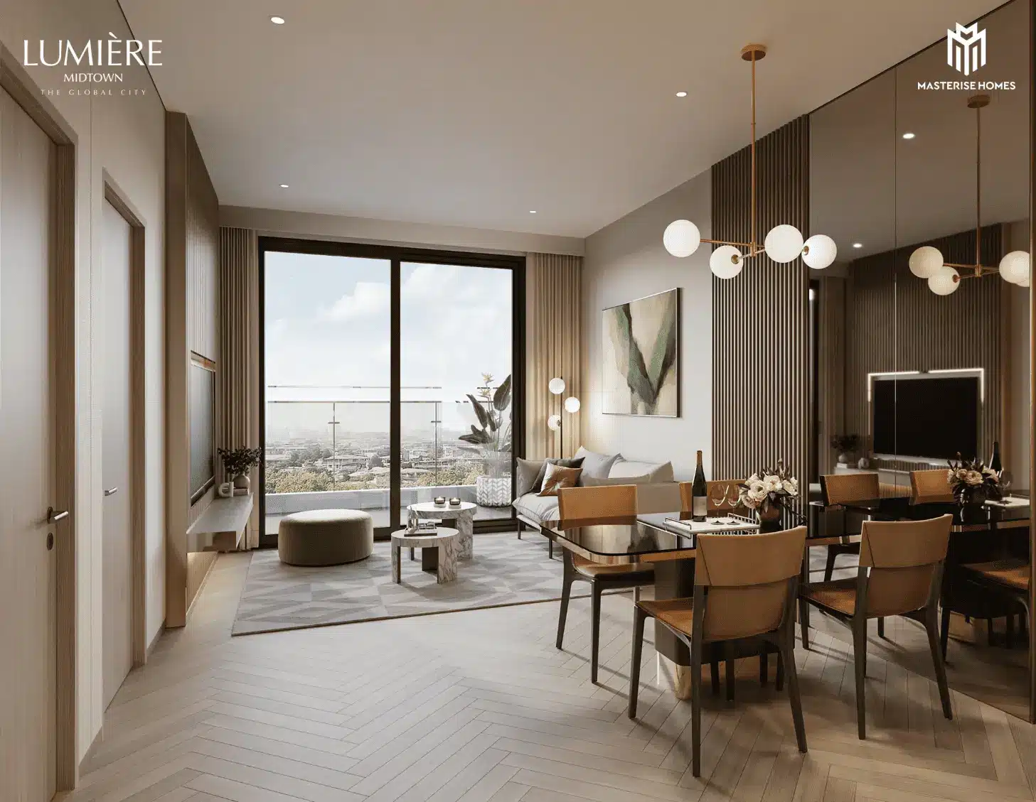 Không gian sống tinh tế và hiện đại tại LUMIÈRE Midtown, tạo nên những khoảnh khắc tận hưởng trọn vẹn.